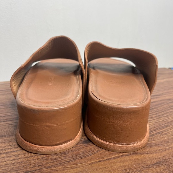 Wal & Pai Stone EU Size 41/10.5 Platform Sandals Tan Leather Suede Boho Earthy - Picture 5 of 13